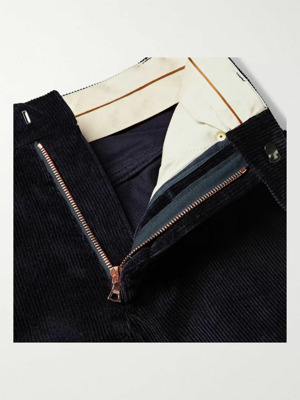 Private White V.C. - Beatle Slim-Fit Corduroy Trousers - Blue
