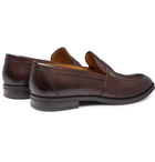 Hugo Boss - Coventry Burnished-Leather Penny Loafers - Brown