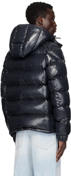 Moncler Navy Maya Short Down Jacket