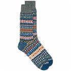 Glen Clyde Company Lampo Sock in Grass Blue