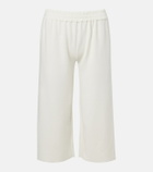 The Row Ozias cotton and silk cropped sweatpants