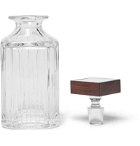 Linley - Trafalgar Glass and Walnut Whisky Decanter - Neutrals