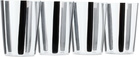 The Conran Shop Black Nova Stripe Tumbler Set, 4 pcs
