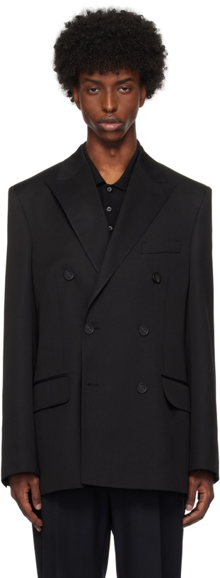 Photo: Golden Goose Black Double-Breasted Blazer