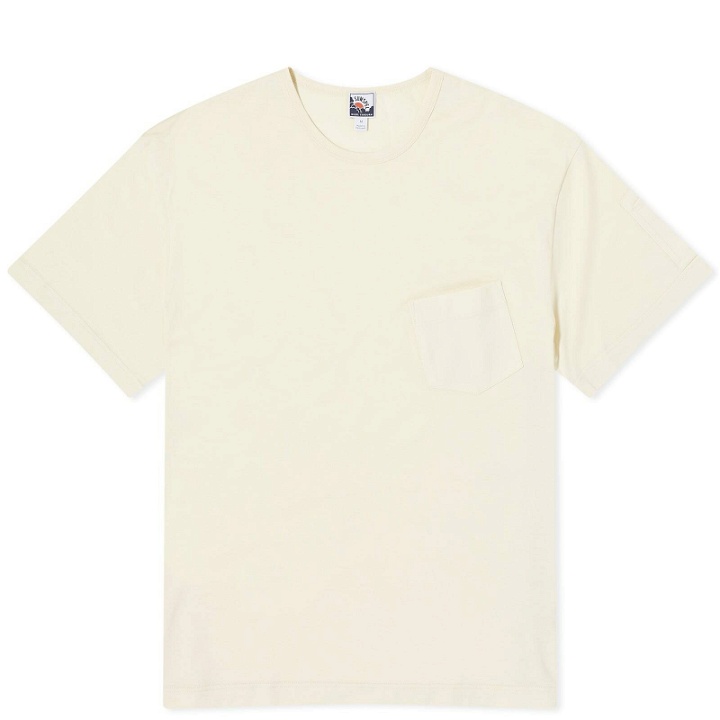 Photo: Sunspel Men's x Nigel Cabourn Pocket T-shirt in Stone White