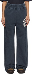 Études Navy 'The City' Loose Sweatpants