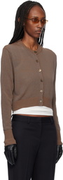 OUR LEGACY Brown Micro Cardigan
