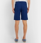 Massimo Alba - Slim-Fit Linen and Cotton-Blend Shorts - Blue