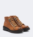 Miu Miu Leather lace-up boots