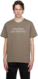 Saturdays NYC Brown Miller T-Shirt