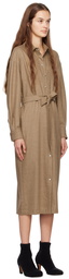 Max Mara Brown Fronda Mini Dress