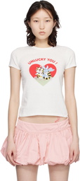 Kenzo Off-White Kenzo Paris 'Kenzo Cartoon' Classic T-shirt