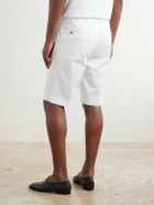 De Petrillo - Straight-Leg Cotton-Blend Twill Shorts - White