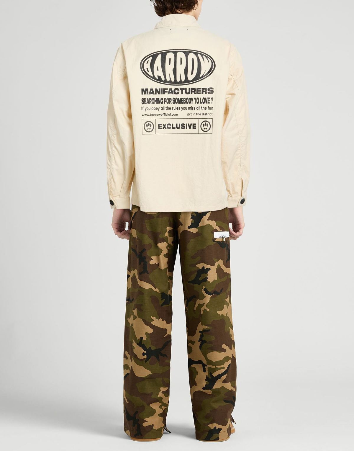 Barrow Mens Shirt in Beige