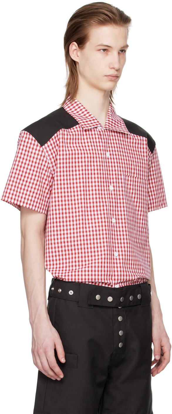 Olly Shinder Red & White Gingham Shirt