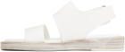 Ann Demeulemeester White Lore Flat Sandals