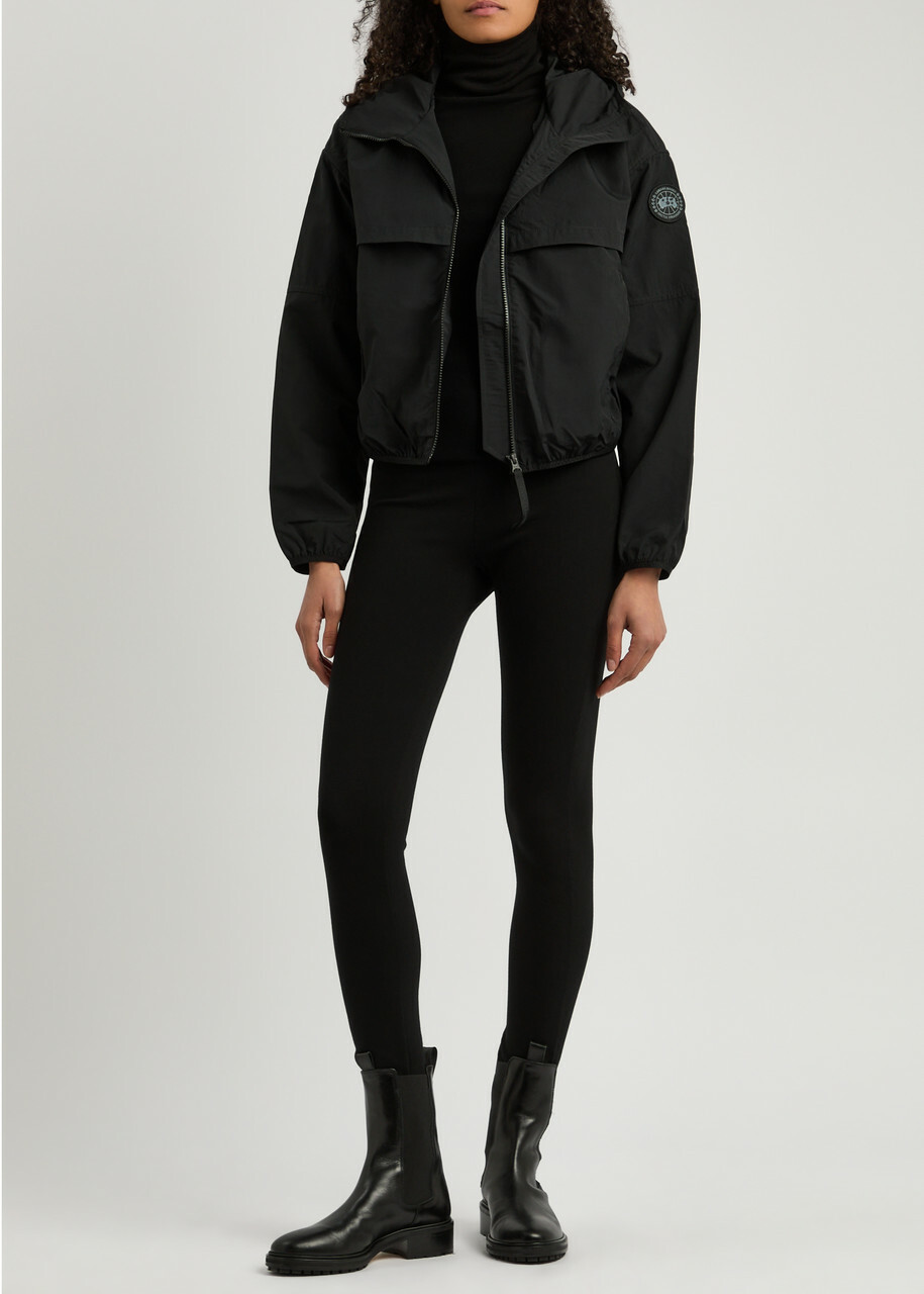 Canada Goose Sinclair Cropped Hooded Shell Jacket Black Canada Goose