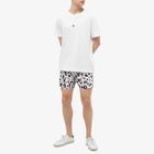 Dries Van Noten Men's Animal Print Swim Short in Ecru