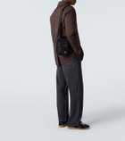 Stone Island Aluminium Tela Compass poplin crossbody bag
