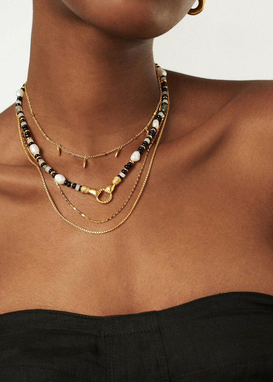 ☆MISSOMA☆HARRIS REED IN GOOD HANDS ペンダント ネックレス Missoma x Harris Reed In Good Hands Pearl Necklace | White