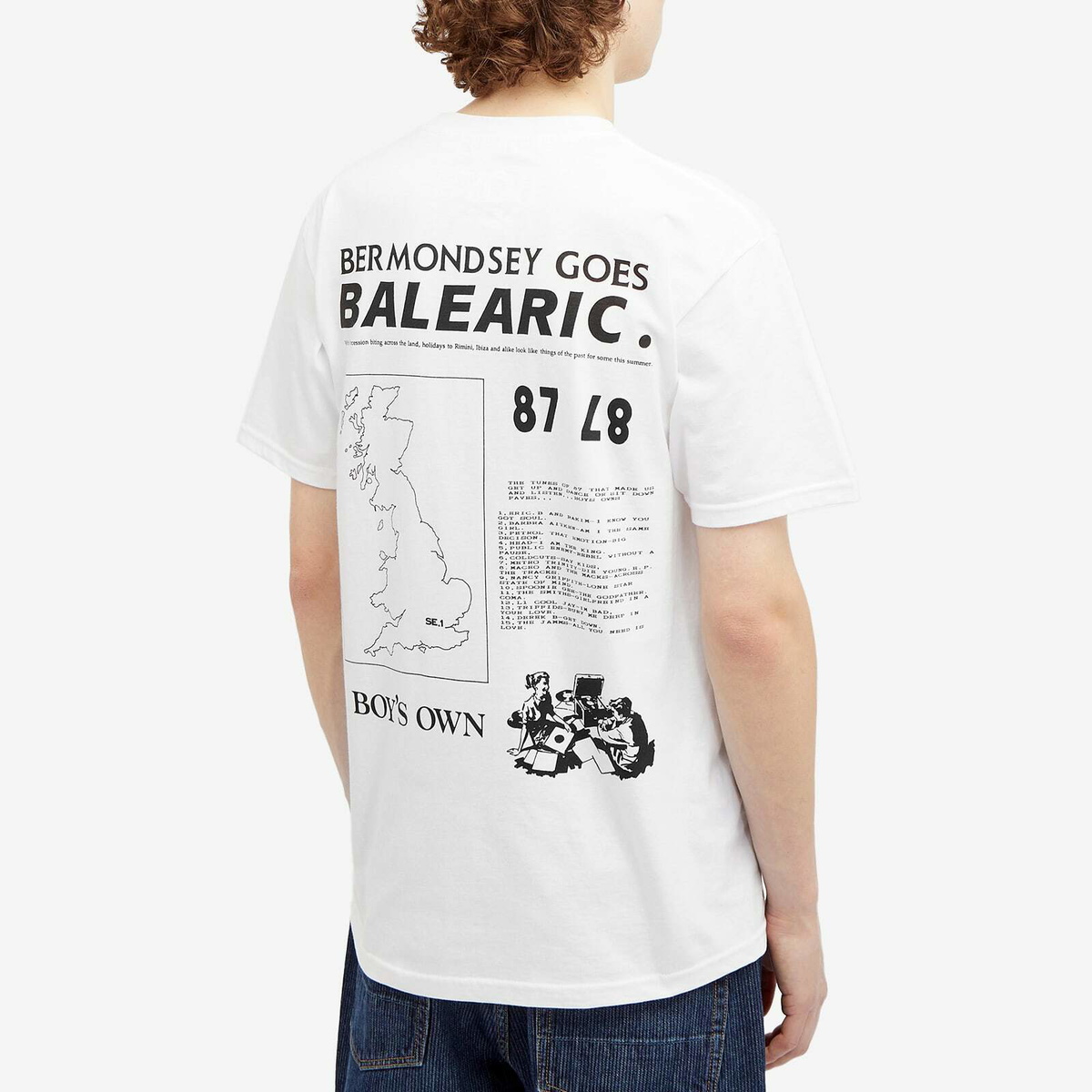 Boys Own Men's Bermonsey 1987 T-Shirt in White
