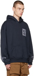 Rhude Navy Graphic Hoodie