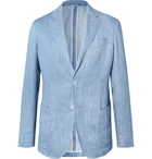 Ermenegildo Zegna - Light-Blue Unstructured Linen Blazer - Blue