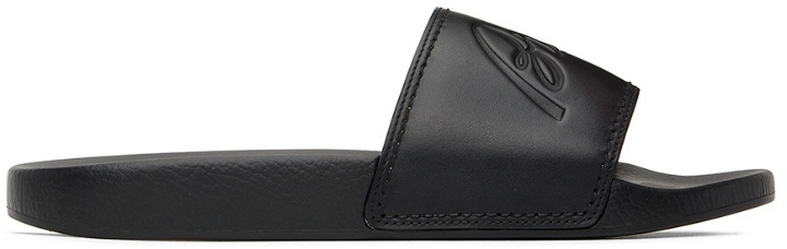 Photo: Brioni Black Leather Slides