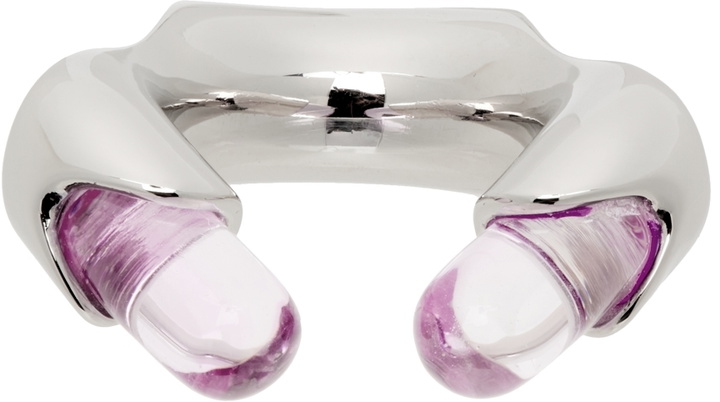 Photo: Lorette Colé Duprat Silver & Pink Resin Ring
