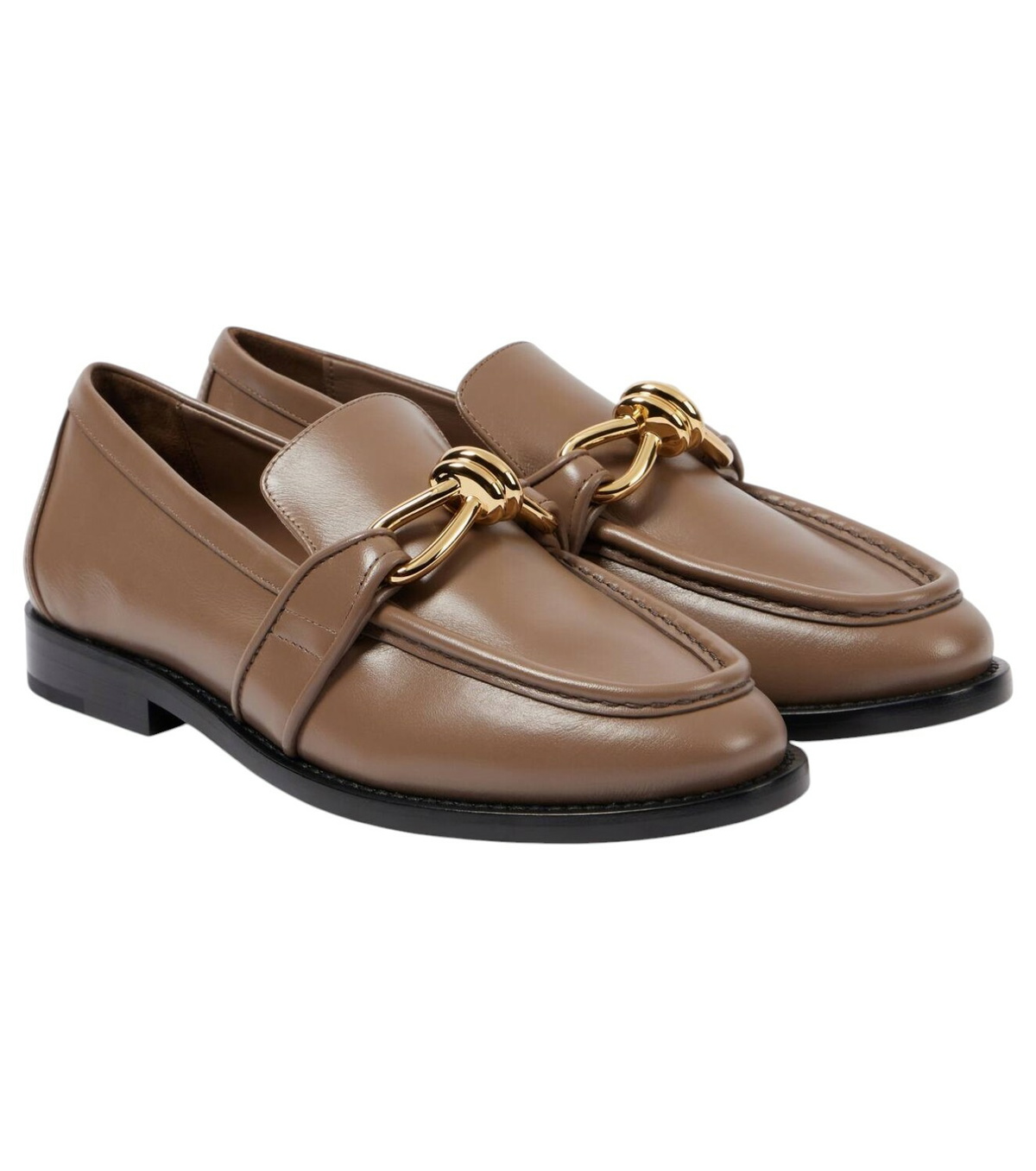 【関税&送料込】Bottega Veneta Multicolor Leather Astaire Lo BOTTEGA VENETA Astaire embellished leather loafers | NET-A