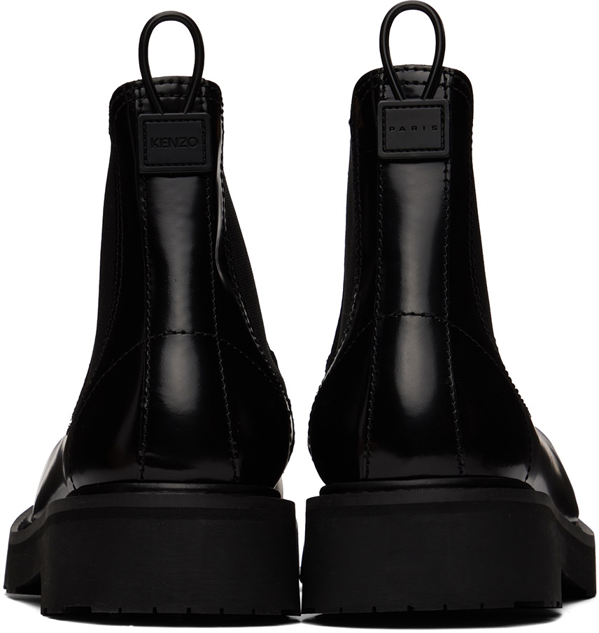 Kenzo Black Kenzo Paris Kenzosmile Chelsea Boots Kenzo