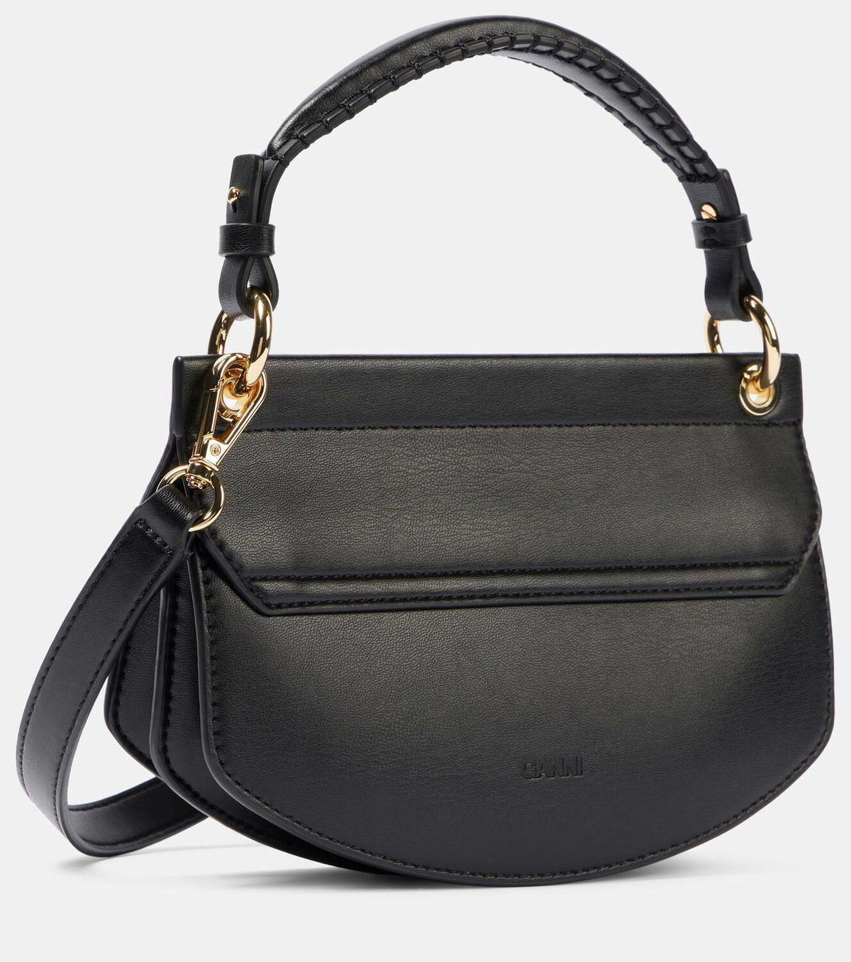 【関税込み】Apo G Mini Crossbody - Ganni - Cotton - Black 関税込み】Apo G Mini Crossbody - Ganni - Cotton - Black