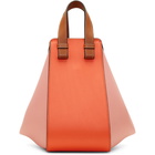 Loewe Orange and Pink Small Hammock Bag