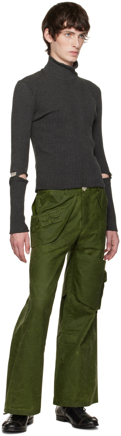 Solitude Studios SSENSE Exclusive Green Habitual Cargo Pants