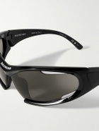 Balenciaga - Wrap-Around Acetate Sunglasses