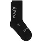 ROA Men's Logo Socks in Black