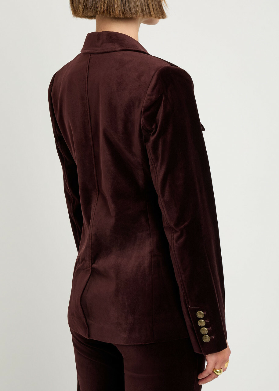 Paige Reign Velvet Jacket Aubergine