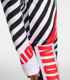 Jean Paul Gaultier Logo striped jersey T-shirt