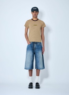 Martine Rose Zip-Up Jean Shorts