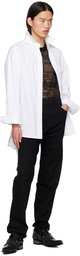 Mugler White Oversized Shirt