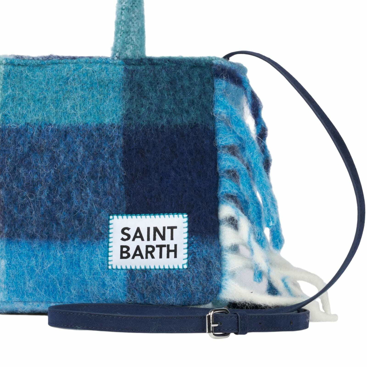 MC2 Saint Barth Colette Blanket Handbag With Check Print