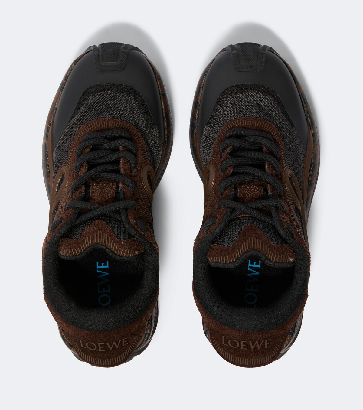 Loewe Pogo suede-trimmed sneakers
