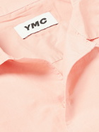 YMC - Malick Camp-Collar Cotton and Silk-Blend Shirt - Pink