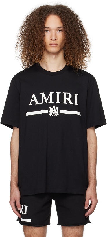 Photo: AMIRI Black M.A. Bar T-Shirt