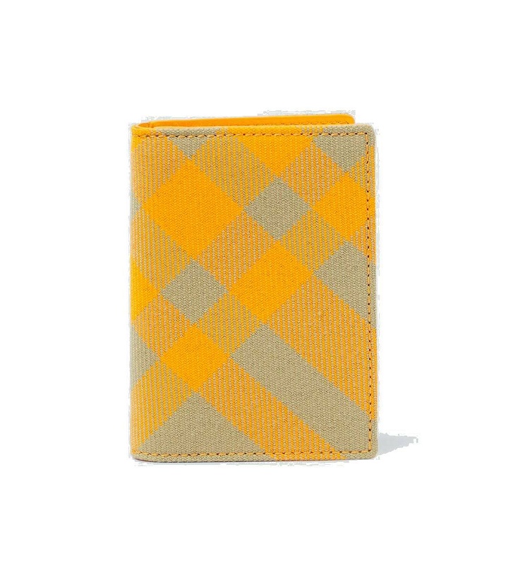 Photo: Burberry Checked bifold card holder