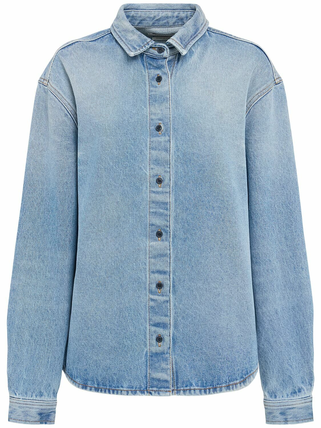 ANNAGRETA Luce Light Wash Denim Shirt