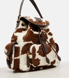 Miu Miu Cow-print calf hair backpack