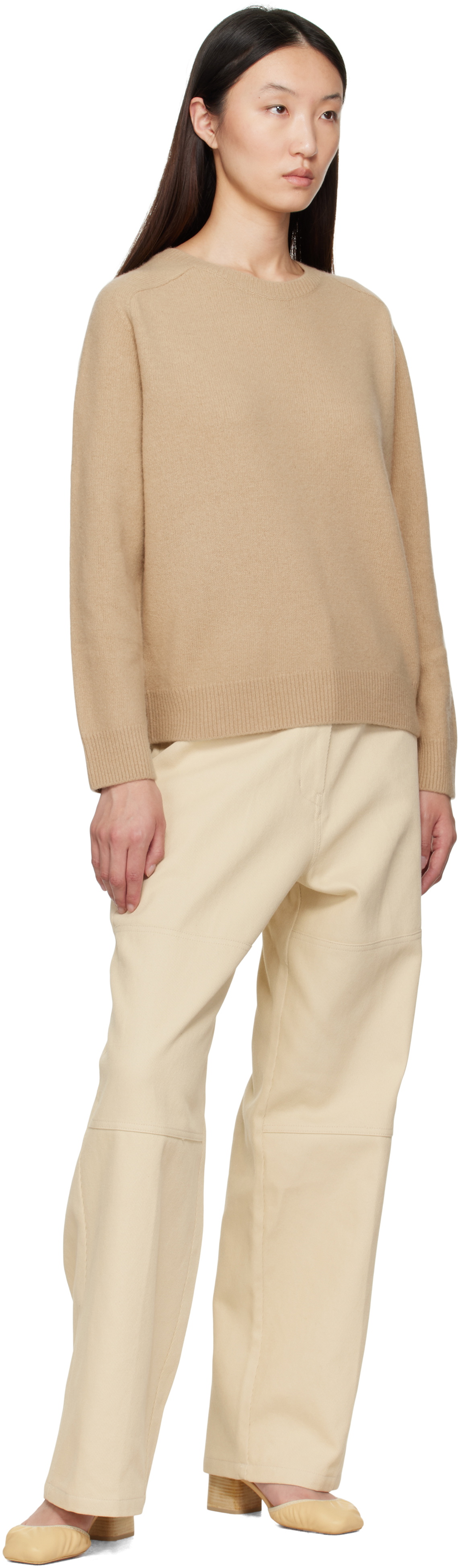 LE17SEPTEMBRE Beige Raglan Sweater