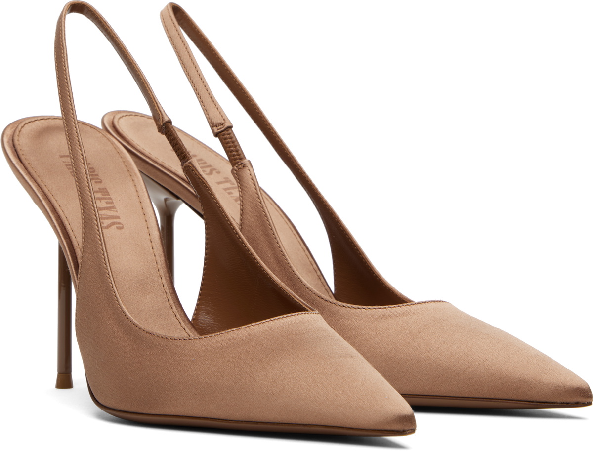 Paris Texas Tan Lidia Slingback Heels