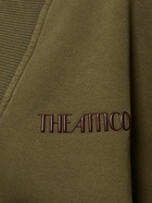 THE ATTICO Long Sleeve Mini Sweatshirt Dress